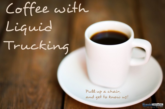 coffee with liquid trucking graphic